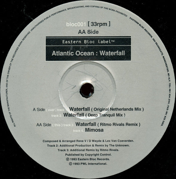 Atlantic Ocean : Waterfall (12")