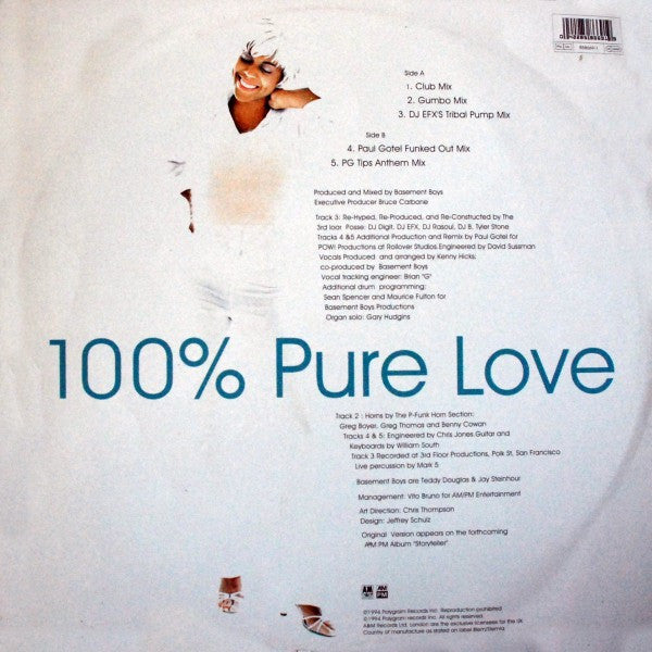 Crystal Waters : 100% Pure Love (12", Single)
