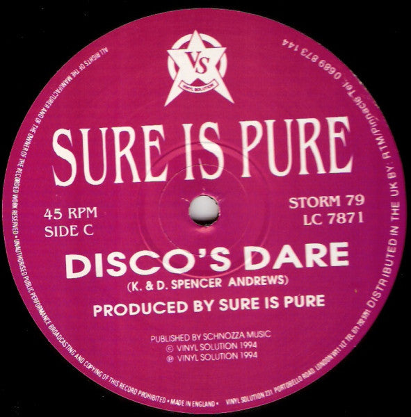 Sure Is Pure : The Out To Lunch EP (2x12", EP)