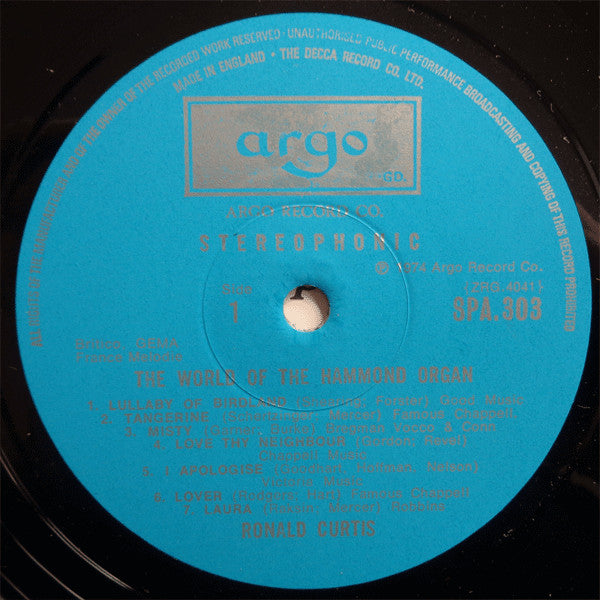 Ronald Curtis : The World Of The Hammond Organ (LP)