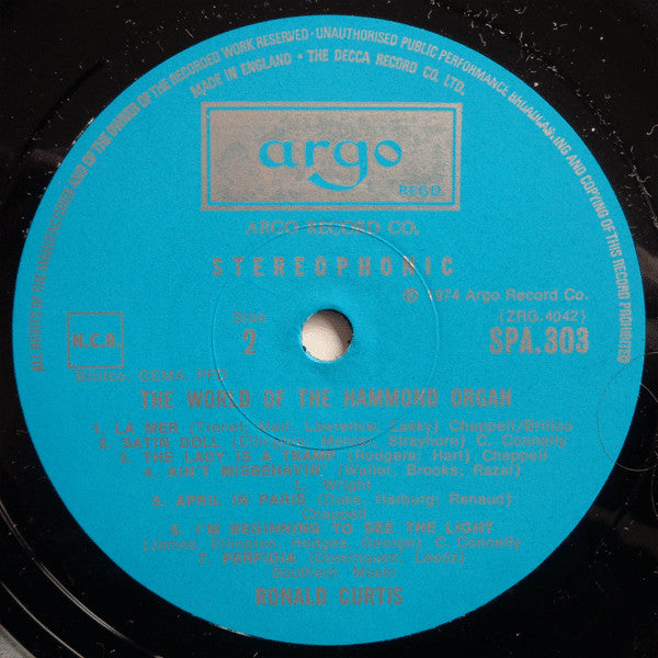 Ronald Curtis : The World Of The Hammond Organ (LP)