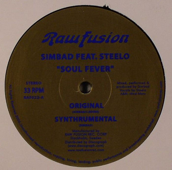 Simbad Feat. Steelo : Soul Fever (12")