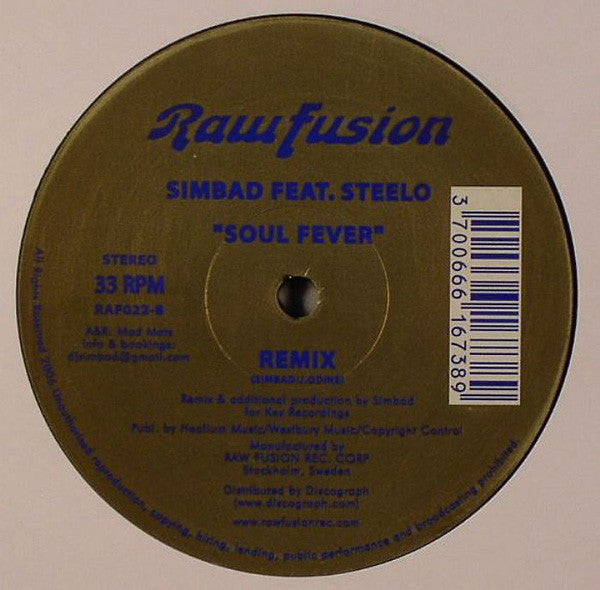 Simbad Feat. Steelo : Soul Fever (12")