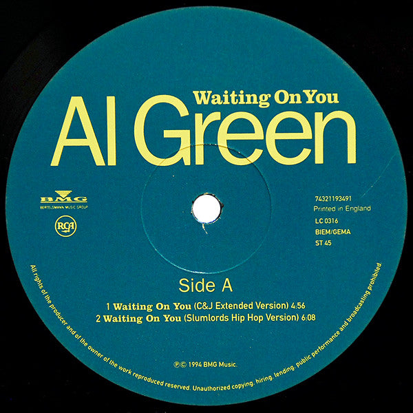 Al Green : Waiting On You (12")