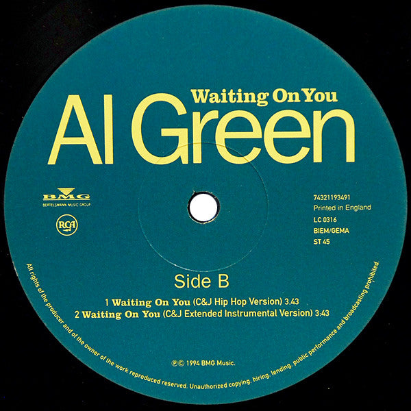 Al Green : Waiting On You (12")