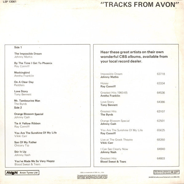 Various : Tracks From Avon (LP, Comp)