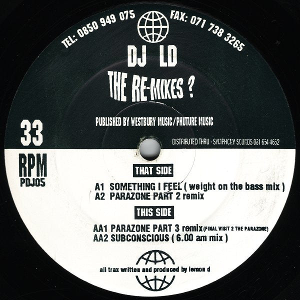DJ LD* : The Re-mixes? (12")