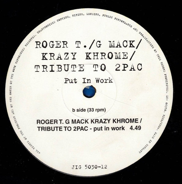 Various : Tribute To 2Pac (12", Single, Comp)