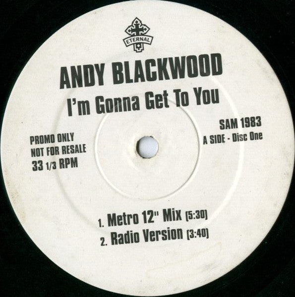 Andy Blackwood : I'm Gonna Get To You (2x12", Promo)