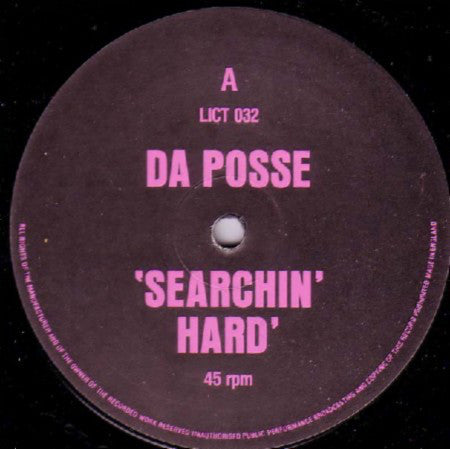 Da Posse : Searchin' Hard (New U.S. Remixes) (12", EP)