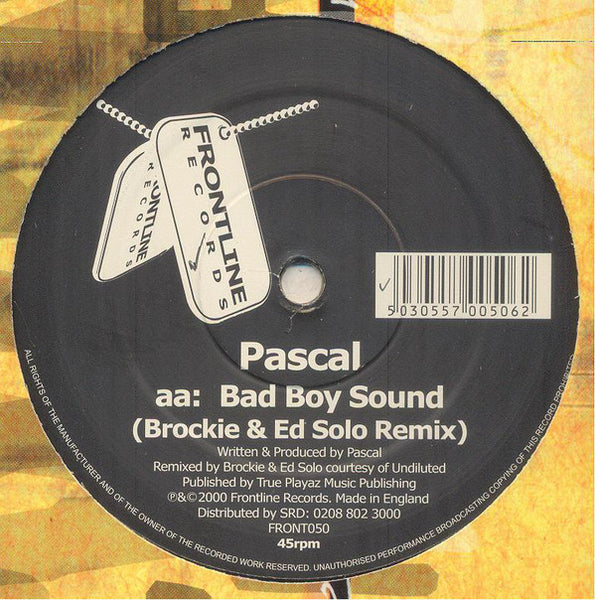 Pascal & Rude Bwoy Monty : Landslide (Moving Fusion Remix) / Bad Boy Sound (Brockie & Ed Solo Remix) (12")