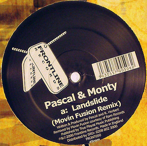 Pascal & Rude Bwoy Monty : Landslide (Moving Fusion Remix) / Bad Boy Sound (Brockie & Ed Solo Remix) (12")