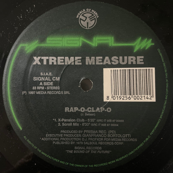 Xtreme Measure : Rap-O-Clap-O (12")