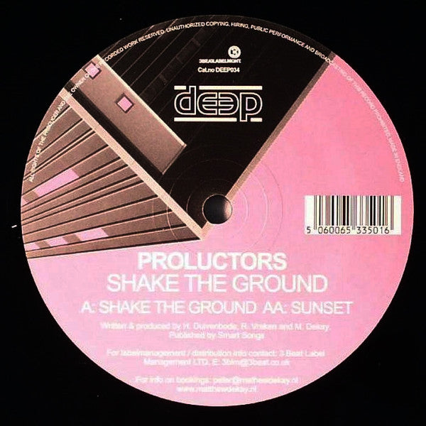 Proluctors : Shake The Ground / Sunset (12")