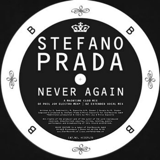 Stefano Prada : Never Again (12")