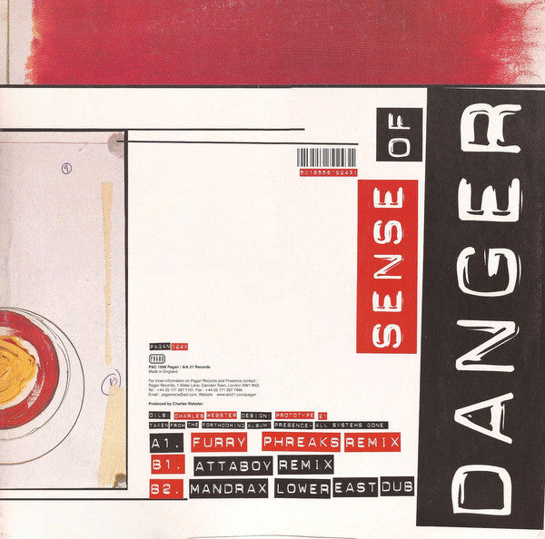 Presence Featuring Shara Nelson : Sense Of Danger (Remixes) (Part 2) (12")