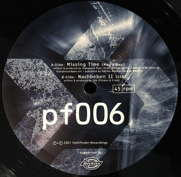 Mad Vibes (3) / SSB : Missing Time / Nachbeben II (12")