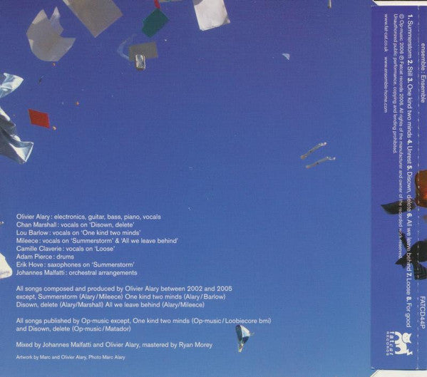 Ensemble : Ensemble (CD, Album, Promo)