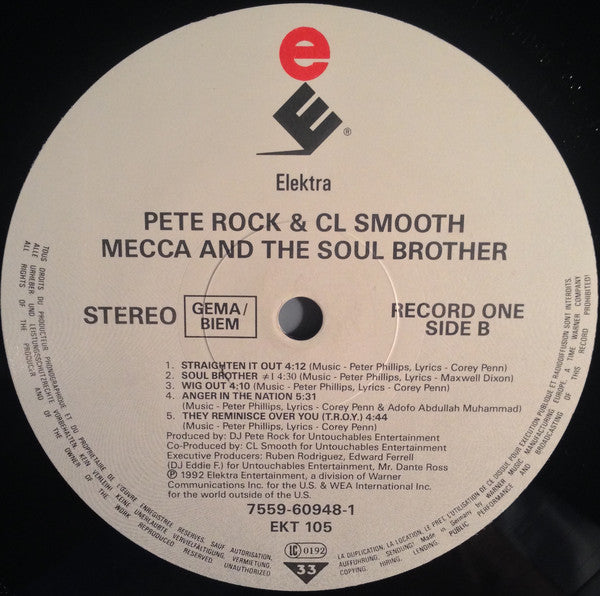 Pete Rock & CL Smooth* : Mecca And The Soul Brother (2xLP, Album)