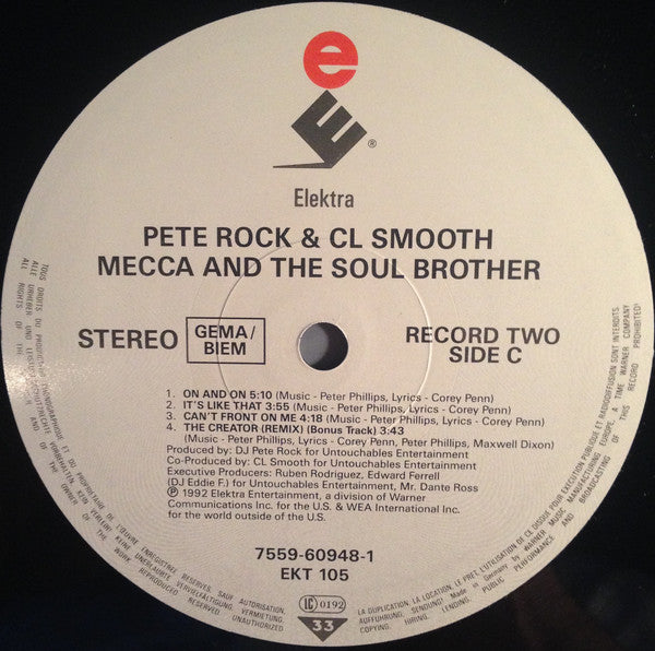 Pete Rock & CL Smooth* : Mecca And The Soul Brother (2xLP, Album)