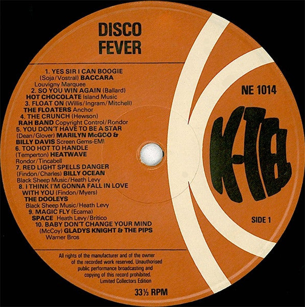 Various : Disco Fever (LP, Comp, Ltd, CBS)