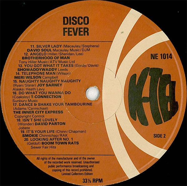 Various : Disco Fever (LP, Comp, Ltd, CBS)