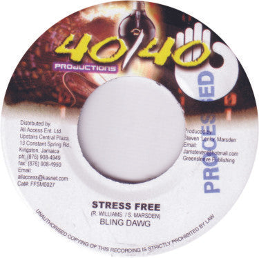Bling Dawg : Stress Free (7")