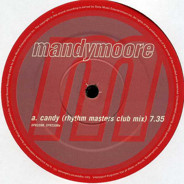 Mandy Moore : Candy (Rhythm Masters Mixes) (12", Promo)