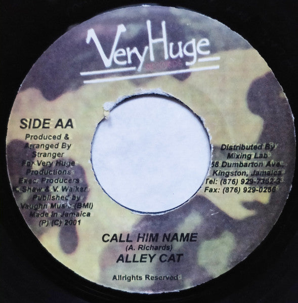 Lady G / Alley Cat (4) : Manage / Call Him Name (7", Single)
