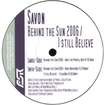 Savon : Behind The Sun 2006 (12")