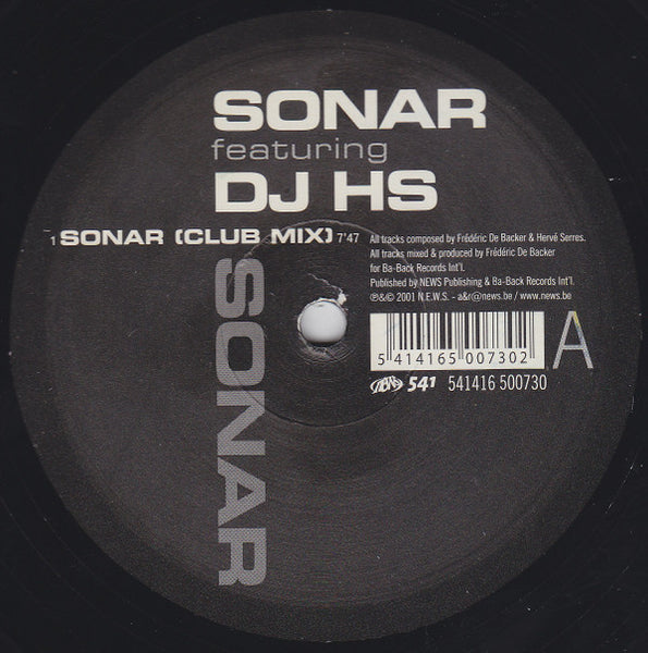 Sonar (2) Featuring DJ HS : Sonar (12")