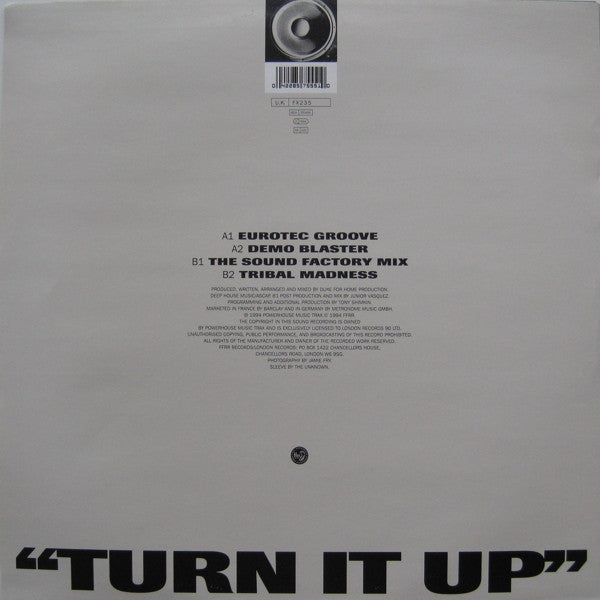 DJ Duke : Turn It Up (Say Yeah) (12", Single)