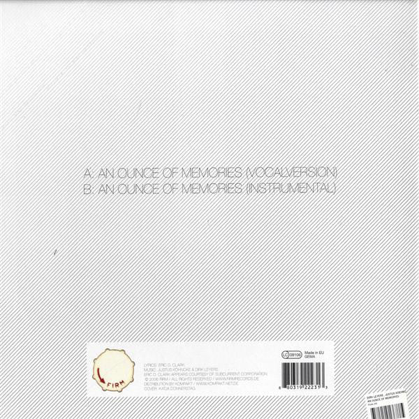 Justus Köhncke & Dirk Leyers : An Ounce Of Memories (12")