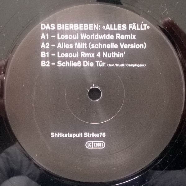 Das Bierbeben : Alles Fällt (LoSoul Remixes) (12")