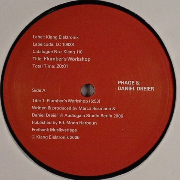 Phage & Daniel Dreier : Plumber's Workshop (12")