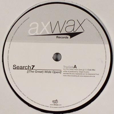 Search 7 : (The Great) Wide Open (2x12")