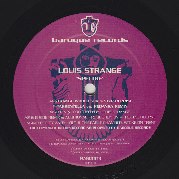 Louis Strange : Spectre (12", Single)