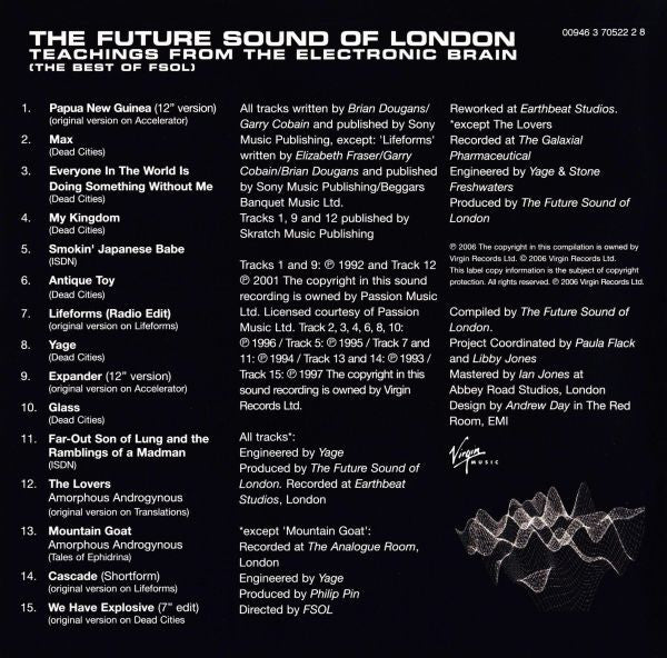 The Future Sound Of London : Teachings From The Electronic Brain (The Best Of FSOL) (CD, Comp)