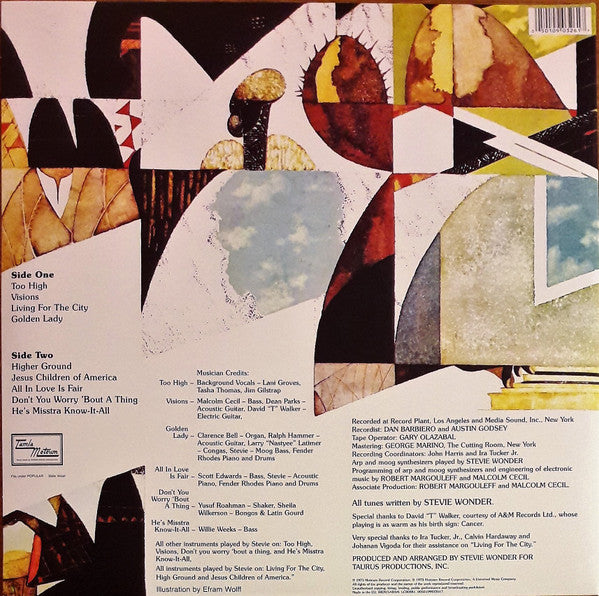 Stevie Wonder : Innervisions (LP, Album, RE, RM, RP, 180)