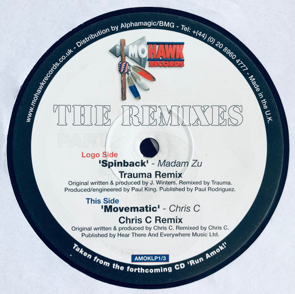 Madam Zu / Chris C : Spinback / Movematic (12")