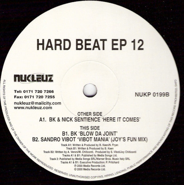 Various : Hard Beat EP 12 (12", EP, Single)