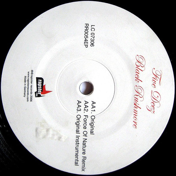 Five Deez : Let The People Know / Black Rushmore (12")