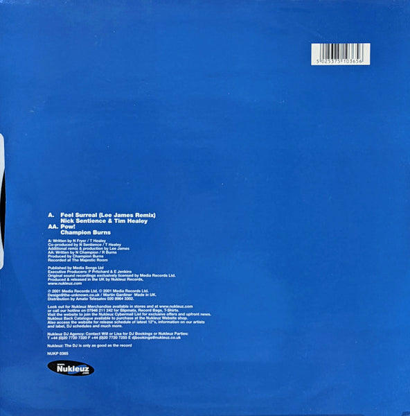 Nick Sentience & Tim Healey / Champion Burns : International Big Room Tunes (12", Ltd, Smplr)