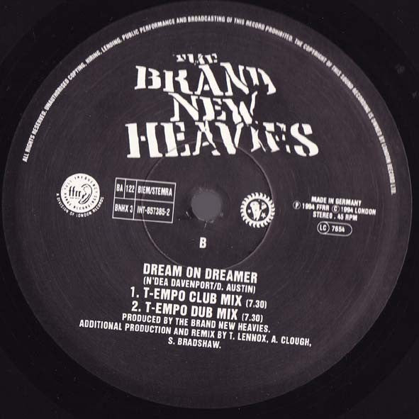 The Brand New Heavies : Dream On Dreamer (12")