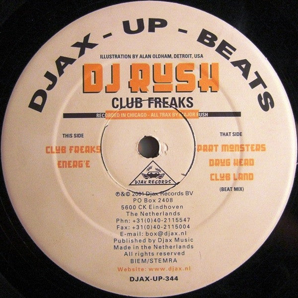 DJ Rush : Club Freaks (12")