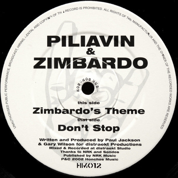 Piliavin & Zimbardo : Zimbardo's Theme (12")