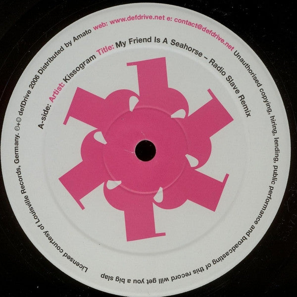 Kissogram / 33HZ : My Friend Is A Seahorse / Hot Flashes (12")
