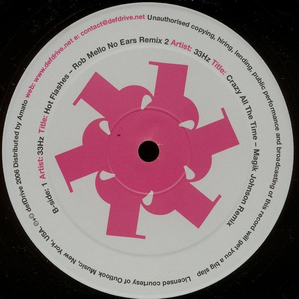 Kissogram / 33HZ : My Friend Is A Seahorse / Hot Flashes (12")