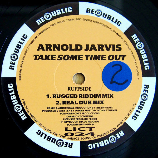 Arnold Jarvis : Take Some Time Out (12")