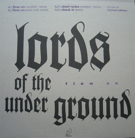 Lords Of The Underground : Flow On (12", Ltd)